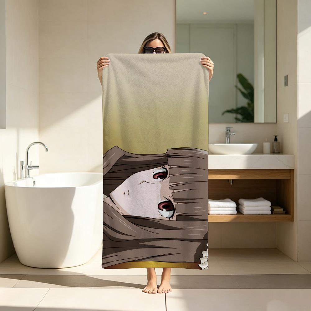 Sci-fi Mystery Anime UN-GO Towel Microfiber soft Beach Towel for Travel Fitness Sauna Bathing Camping