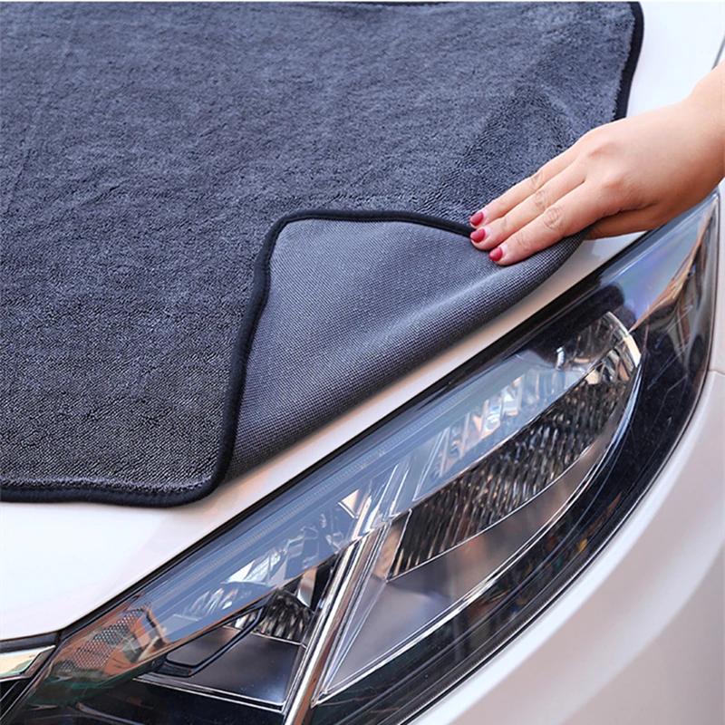 500GSM 20 X 30/40/60cm Cleaning Microfiber Towel Cleaning Drying Towels Cloth For Car Windows Screen Large Super Absorbent Rag
