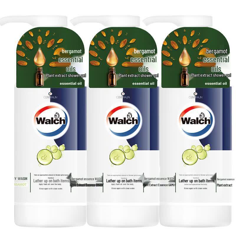 Walch Bergamot Essential Oil Shower Gel 3 x 450ml
