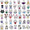 Cute Animals Hugging Heart Charm Beads Dangle Fit Original Snake Copper Bracelet Necklace Bead For Diy Jewelry Women Gift
