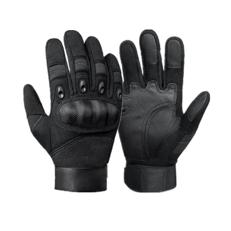 

Мотоциклетные перчатки для мужчин и женщин, на все пальцы, для тренажерного зала, тяжелой атлетики, упражнений, уличные боевые перчатки, противоскользящие, с поддержкой M чёрный