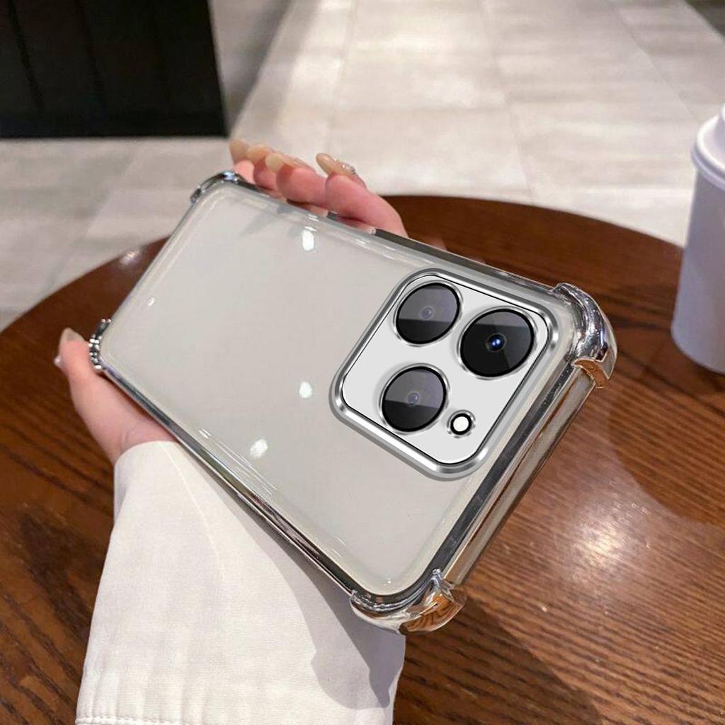 Hülle für realme 15T Galvanisierte Farbige Kante Klare Handyhülle Abdeckung