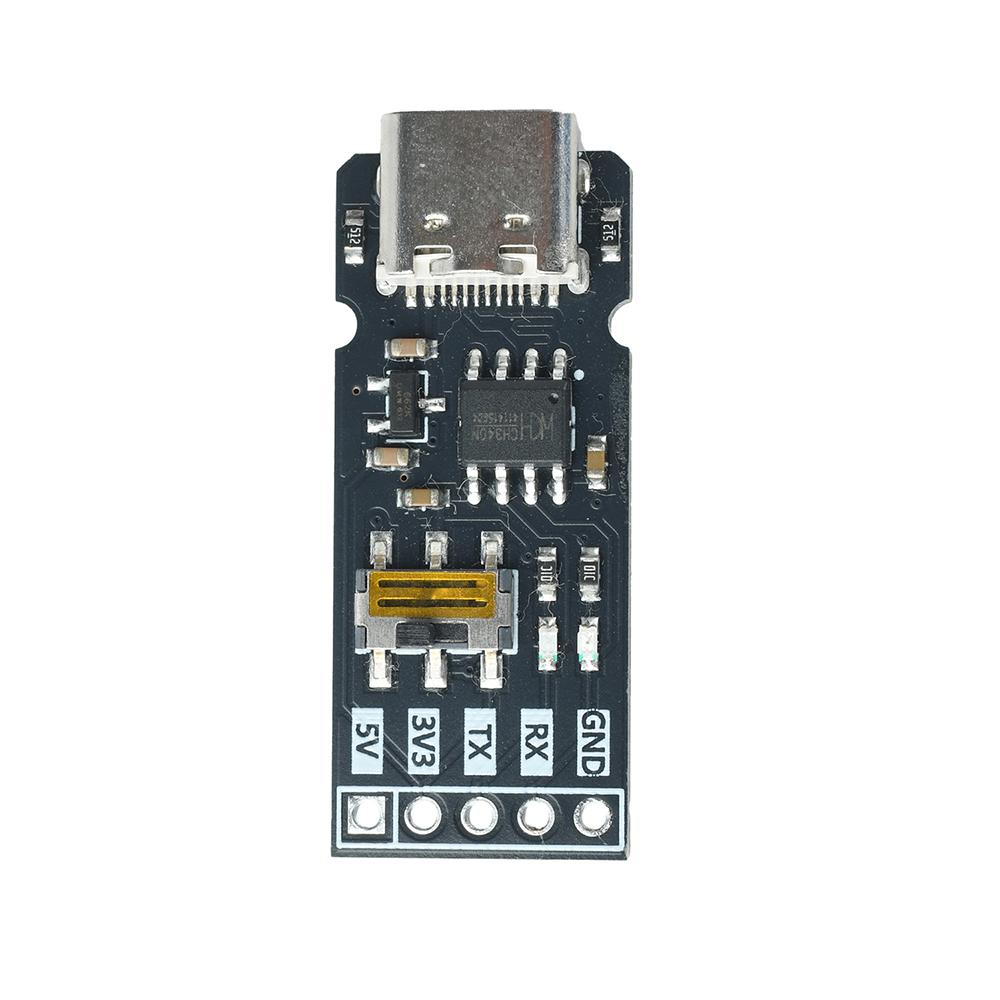USB To TTL Serial Module Converter with Toggle Switch for Selecting 1.1V/1V Voltage Communication Levels USB Port