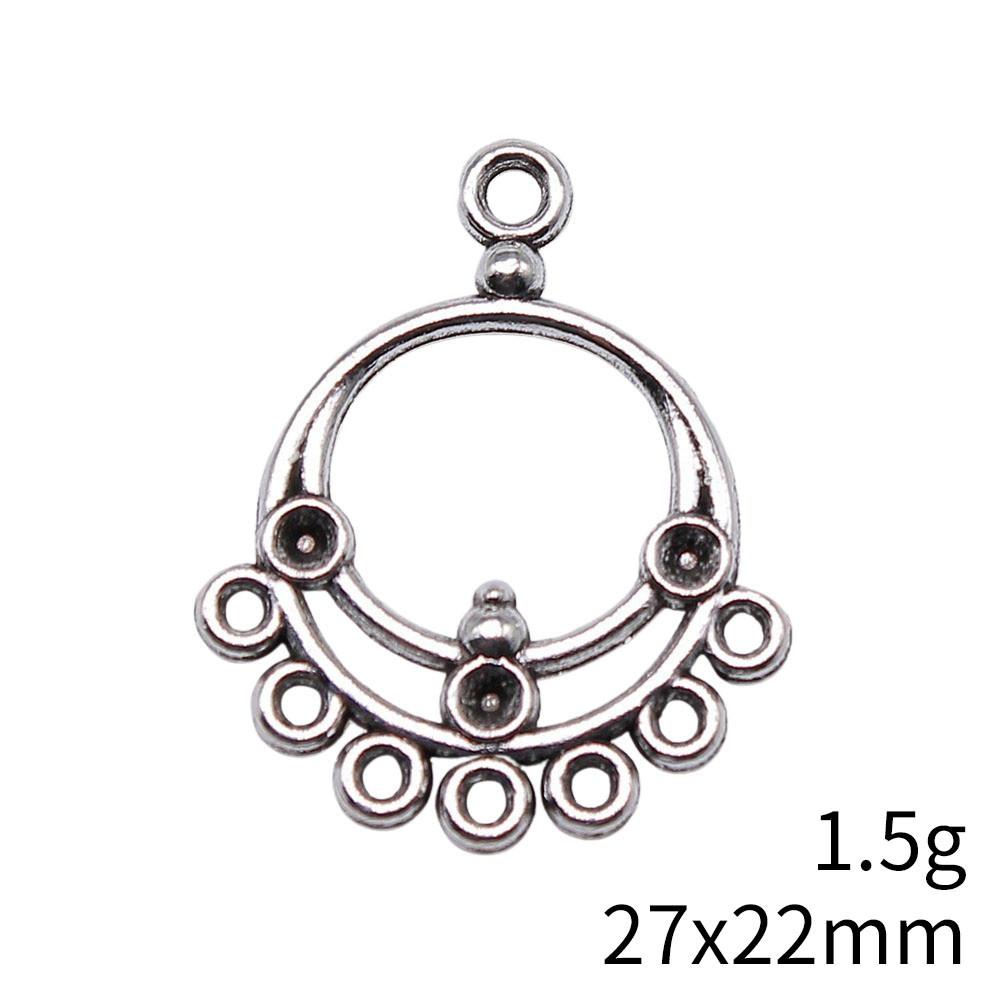 Graduation Accessories Women Round Multi-Hole Earring Connector Accessories Parts Clearance Sale Items Accessories For Girls