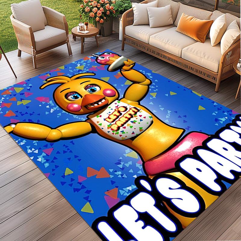 Five Nights at Freddy's Druckteppich, Waschbarer Bodenteppich, Für Eingangsbereich Schlafsaal Waschküche Büro Arbeitszimmer, Heimdekoration Geburtstag Weihnachtsgeschenk