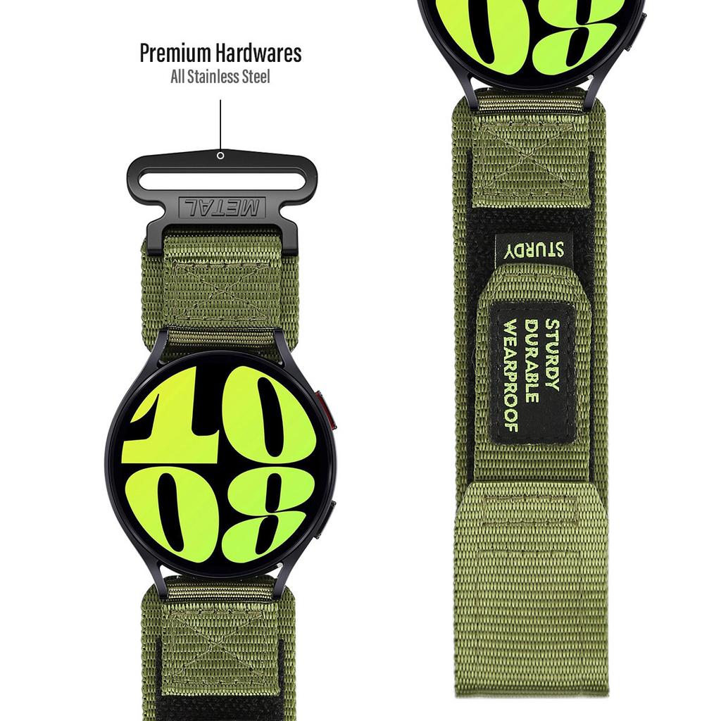 20mm 22mm nylonový řemínek pro Samsung Galaxy Watch 6/5/4 40 44mm 6Classic 43 47mm sportovní smyčkový náramek pro Huawei Watch GT3 4Pro Band