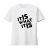 It Is What Womens T Shirt White 4X Large vintage Washed graphic Stretched Top For Everyday Wear Casual streetwear fashion Soft