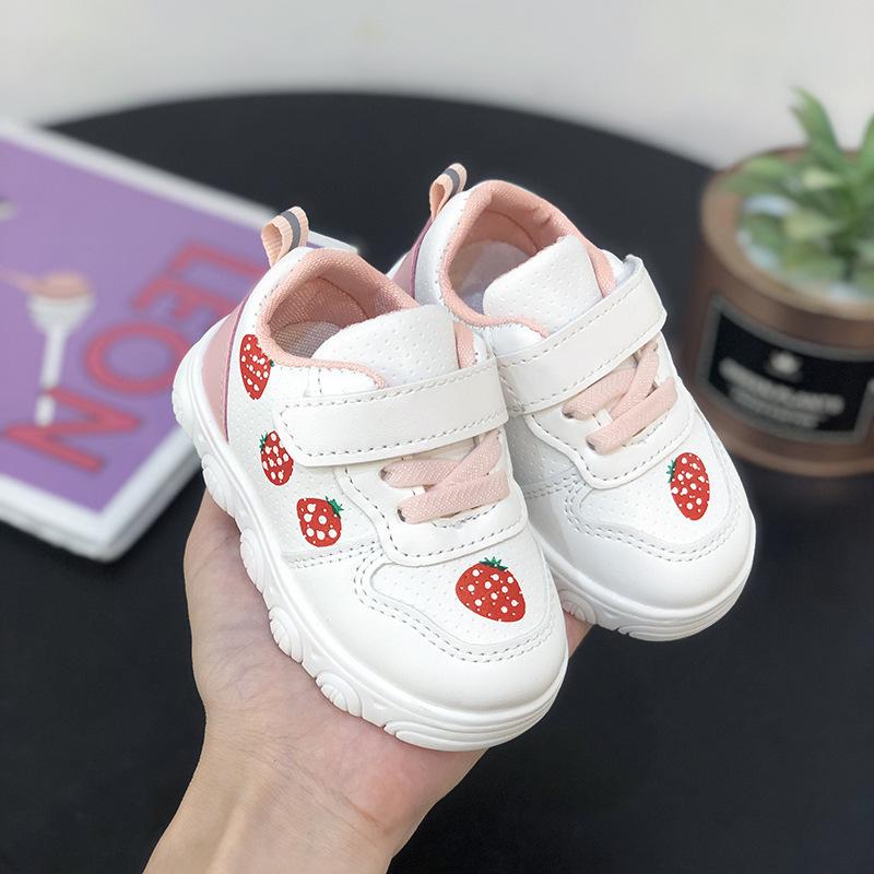 Fashion Girl Sneakers New Versatile Comfort Child Shoe Anti Slip Soft Sole Baby Girls Shoes Simple Cute Trendy Boy Shoes Tenis