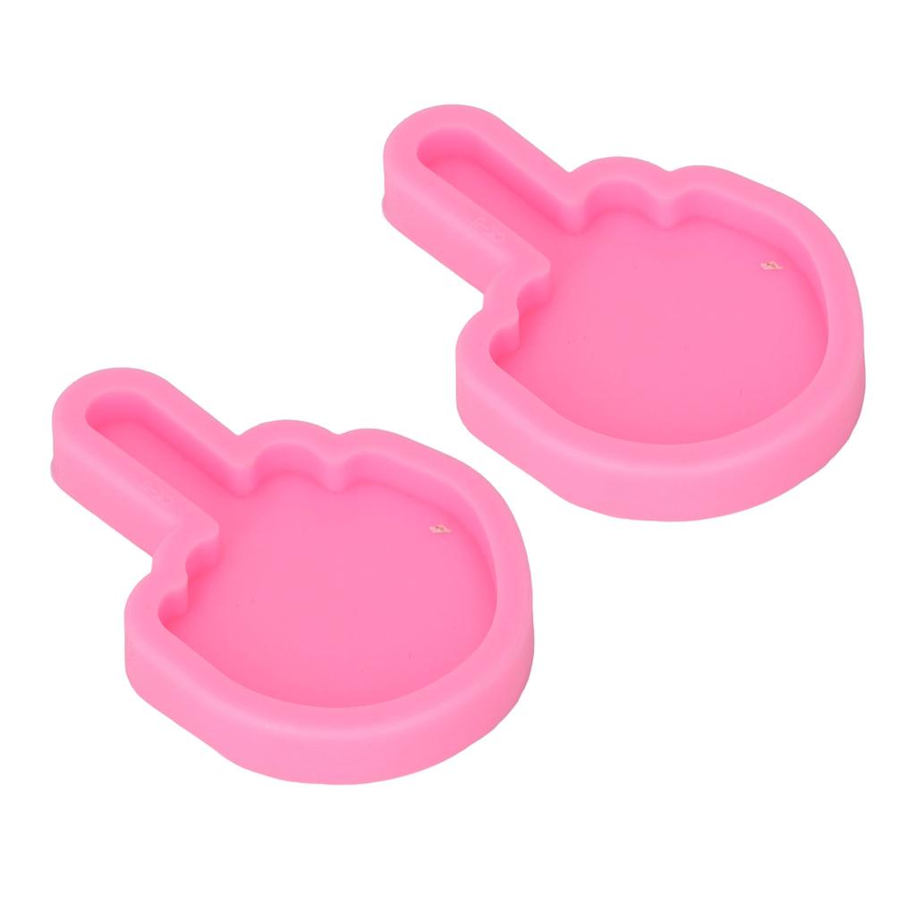 2 Pcs Fondant Molds Easy Cleaning DIY Making Food Grade Silicone Soft Elastic Chocolate Molds for