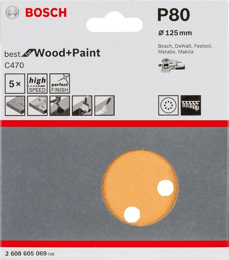 Abrasive Disc Rw D125 G80 5Pcs. - B 2608605069