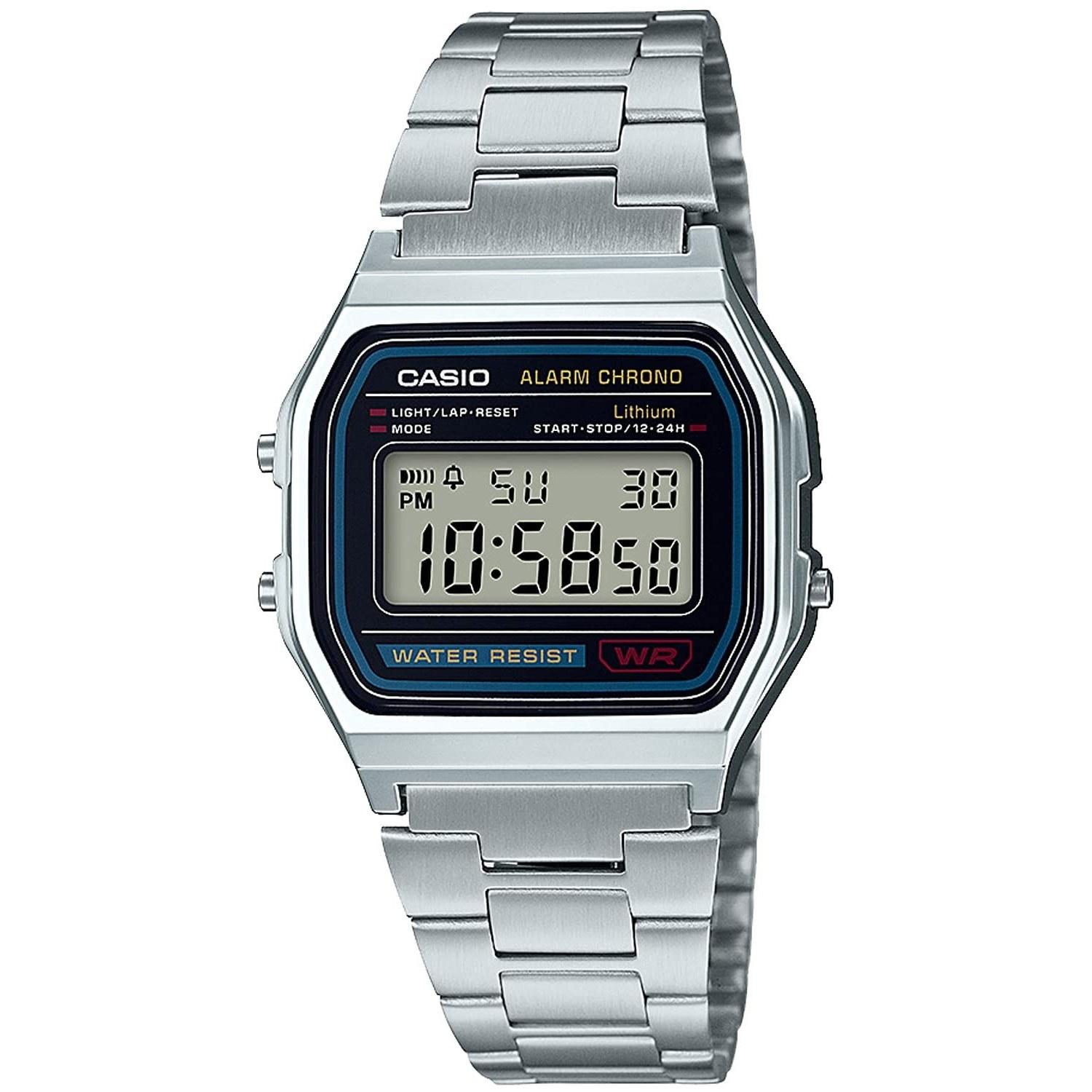 Casio Wristwatch Collection A158WA-1JH Mens Silver