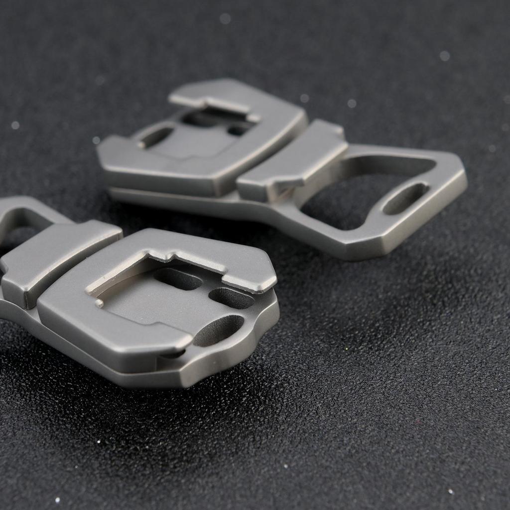 Titanium Alloy Keychain: Portable EDC Multi-functional Tool with Can and Bottle Opener.