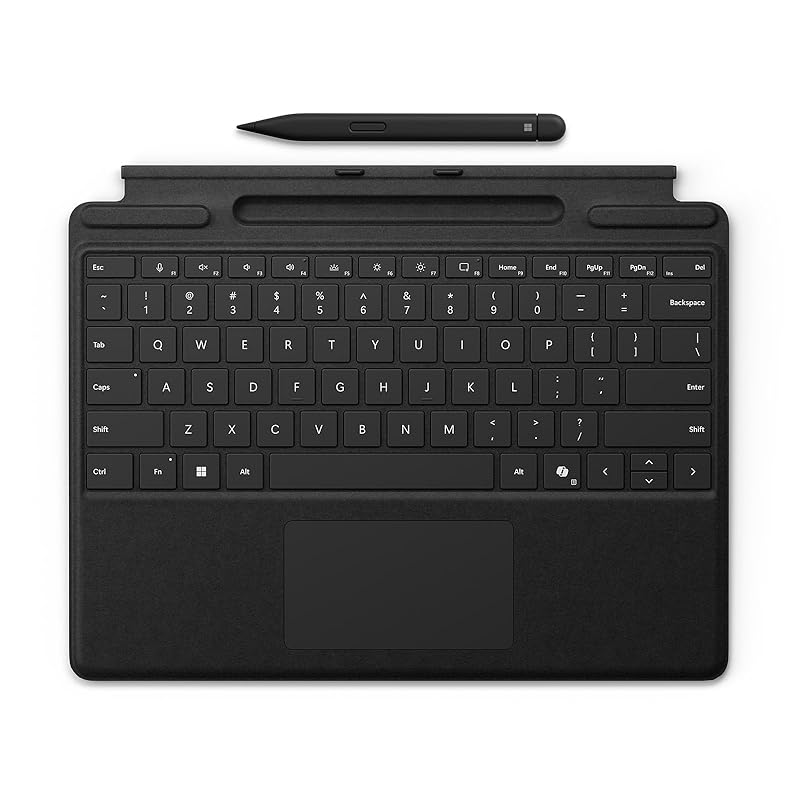 

microsoft Surface Pro Keyboard (with pen storage/slim) with pen)/ black / 8X6-00186