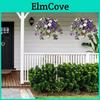 2pcs Artificial Morning Hanging Glory Uv Resistant Realistic Fake Plastic Flower Wedding Party Indoor Outdoor Garden Wall Hanging Faux Bloom