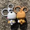 Yier Panda KeyChain Kawaii Bubu Dudu Doll Anime Figure Toy Backpack Hanging Ornaments Cute Pendant Mobile Phone Chain