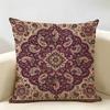 Retro Bohemian Intricacy Luxury Cushion Cover Natural Linen Organic Fabric DoubleSided Printing Room Sofa Decor Pillow Case