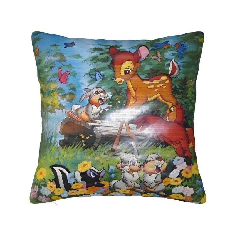 Custom Disney Film Bambi Cartoon Luxury Pillow Cover Living Room Decoration Anime Deer Cute Car Cushion