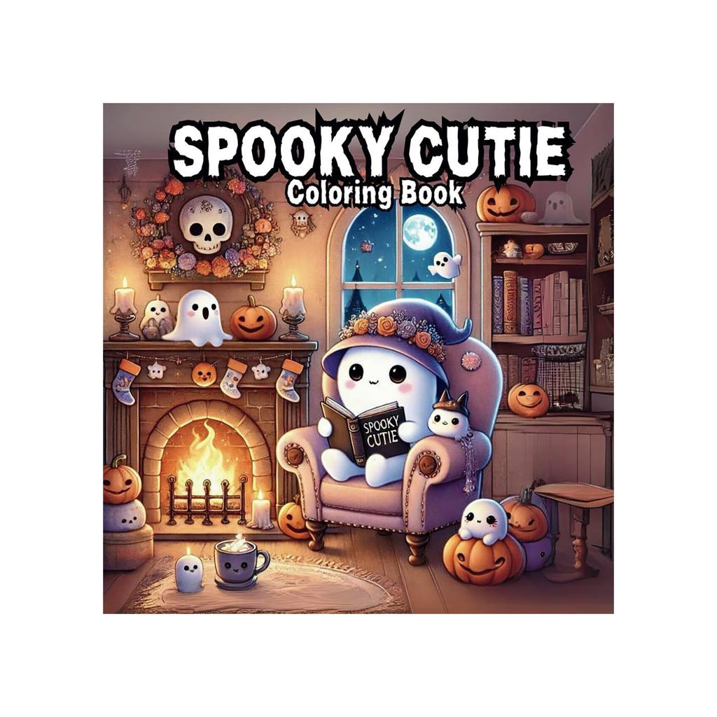 Spooky Cartoon Coloring Book For Teens, Fun And Relaxing Creative Activity Paperback