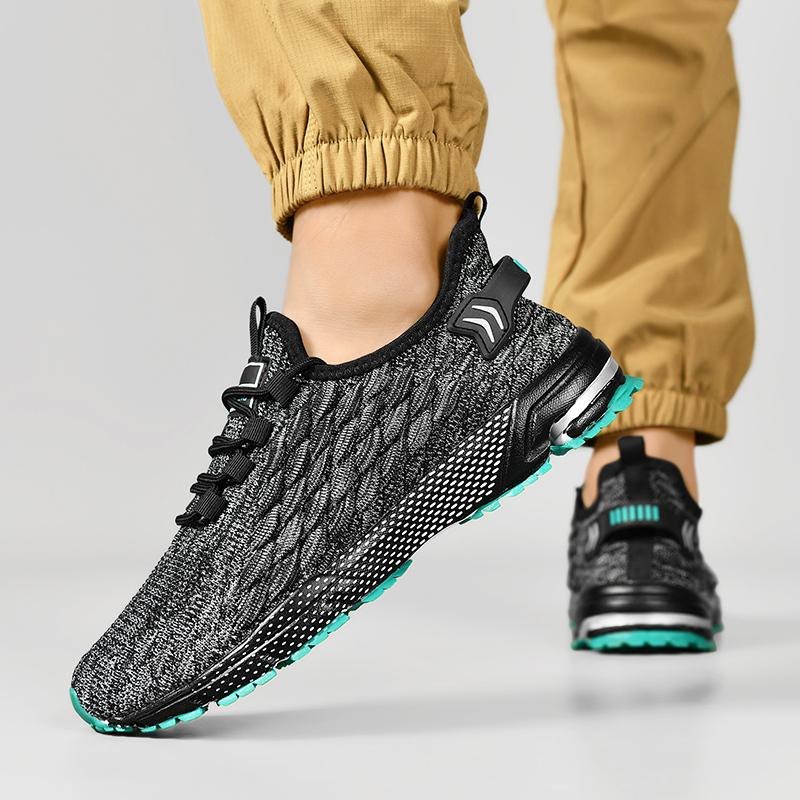 Men's Running Shoes Breathable Man Sports Sneakers Lace Up Comfort Casual Walking Shoes Athletic Training Footwear