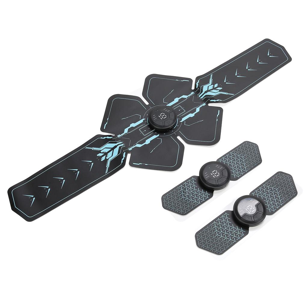 EMS Wireless Muscle Stimulator Unisex Abdominal Toner for Abdomen Back Thighs Calves Arm Forearms