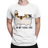 Unisexs In My Feral Era Calico Cat T Shirt Cotton Clothing Vintage Short Sleeve Crewneck Tees Gift Idea TShirt