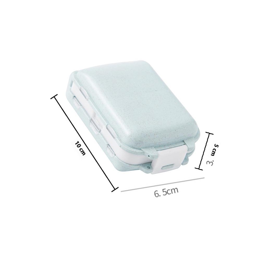 

1pc Portable Pill Organizer 3-Layer Medicine Container Waterproof Storage Holder For Travel Home Daily Use Elderly Reminder синій