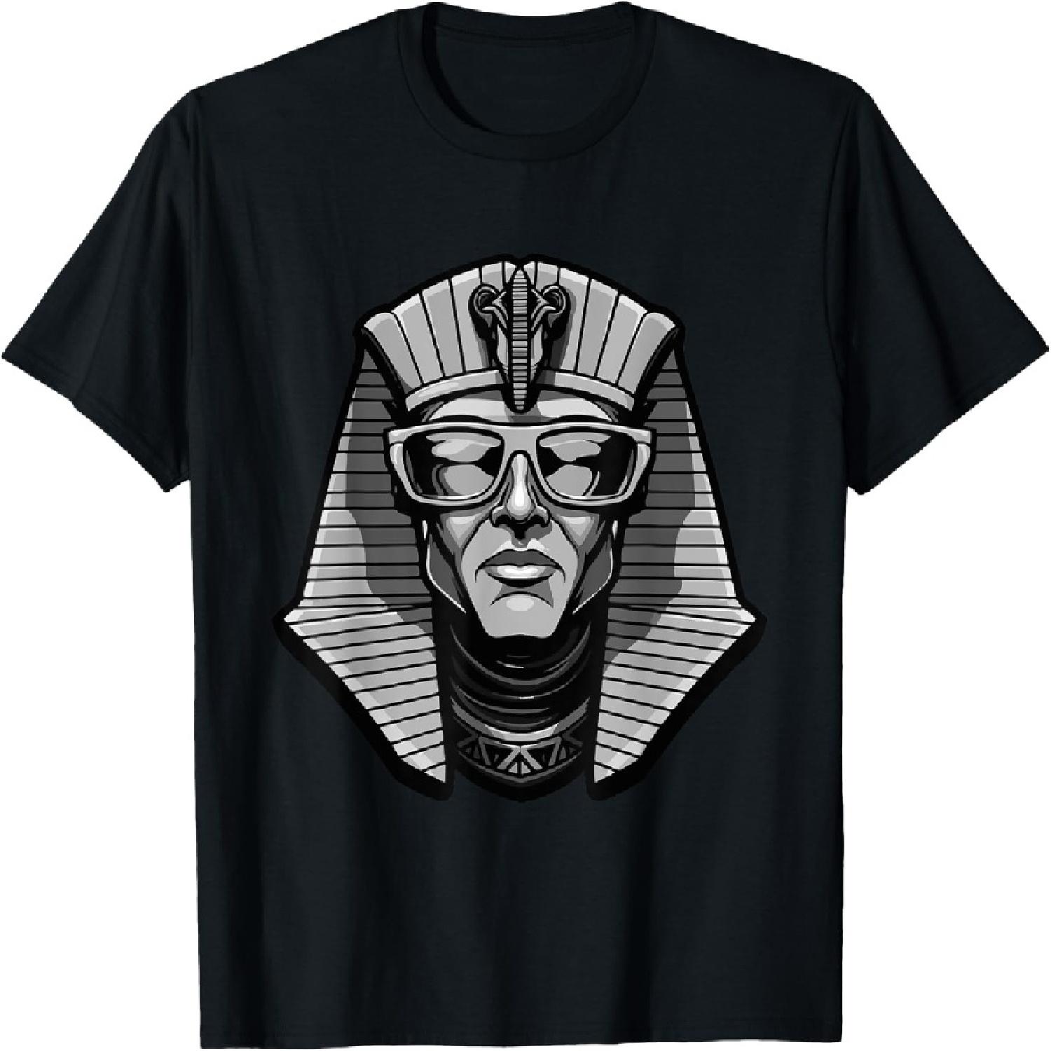 Pharao Stylish Head Funny Portrait Pop Art T-Shirt S