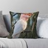 Major Mitchell Pink Cockatoo Square Pillowcase Polyester Linen Velvet Creative Zip Decorative Throw Pillow Case Home Cushion 18"