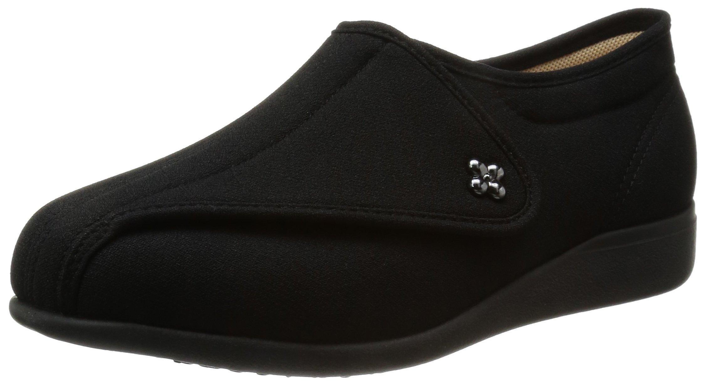 

Кроссовки Nursing Fall Wide 5E KHS Black cm [Kaibaitori], легкие, профилактика, реабилитация, L011-5E, женские, эластичные, 25,0