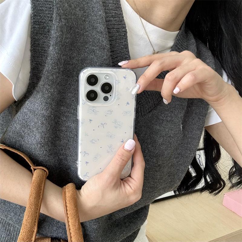 

Hobby Line Cat Bowknot iPhone 16/15 Pro Max/14/13 Bracelet Phone Case - New Model iPhone 15