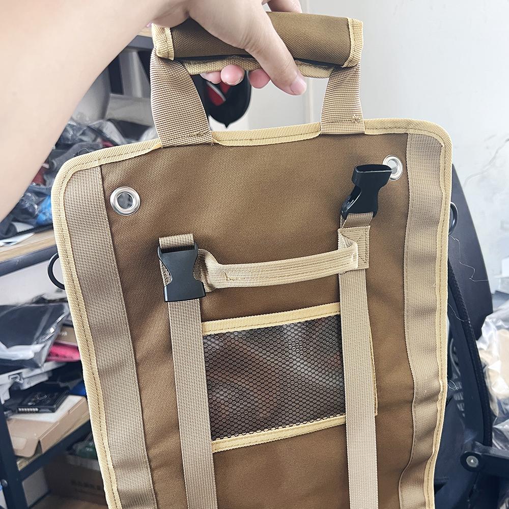 1 Piece Multifunctional Roll Up Tool Bag, Wrench Roll, Car First Aid Kit Wrap Roll Organizer, Hanging Tool Zipper Tote Bag