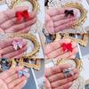 Titanium Steel Earrings Bowknot Ear Stud Helix Piercing Cartilage Earring Korean Body Piercing Ear Nail Colorful Bow