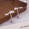 New Year Luxury Koi Stud Earrings - Chinese National Style Screw Back for Good Luck