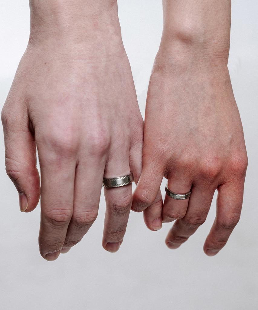 Scalettoblack Ram002 Plain Bond Couple Ring (Unisex)