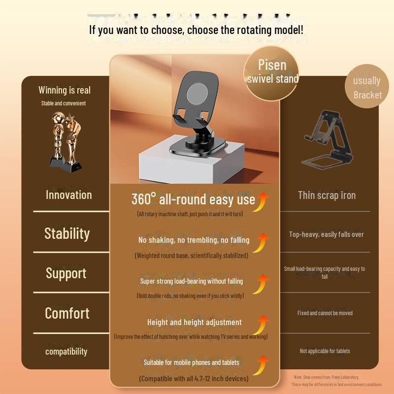 PISEN Rotating Mobile & Tablet Stand - Custom Logo