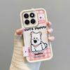 KEYSION Cartoon Cute Plush Embroidery Case for HONOR 200 Smart 5G with Lanyard Shockproof Phone Back Cover for Huawei Honor X7c