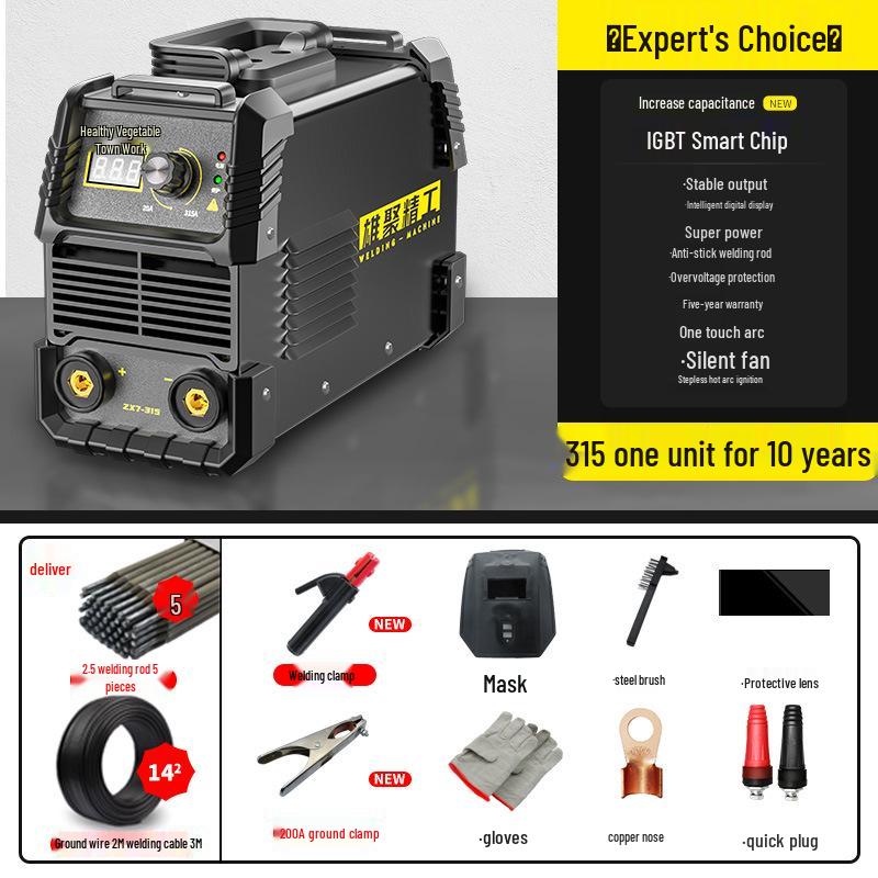 220V/380V Dual Voltage Handheld Gasless MIG Welder for Home and Industrial Use