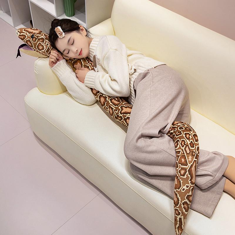 170cm Simulation Realistic Boa Constrictor Snake Interesting Education Enlightenment Students Home Decor Boy Funny Birthday Gift