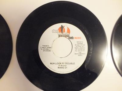 7inch Record WARD 21 - Nuh Look Fi Trouble NONE Dem Yute Deh Mu Jamaica Reggae, Ska & Dub Used