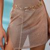 Hollow Out Body Link Belts Metal Body Chains Jewelry Casual Waist Chain Belt  for Jeans Dress