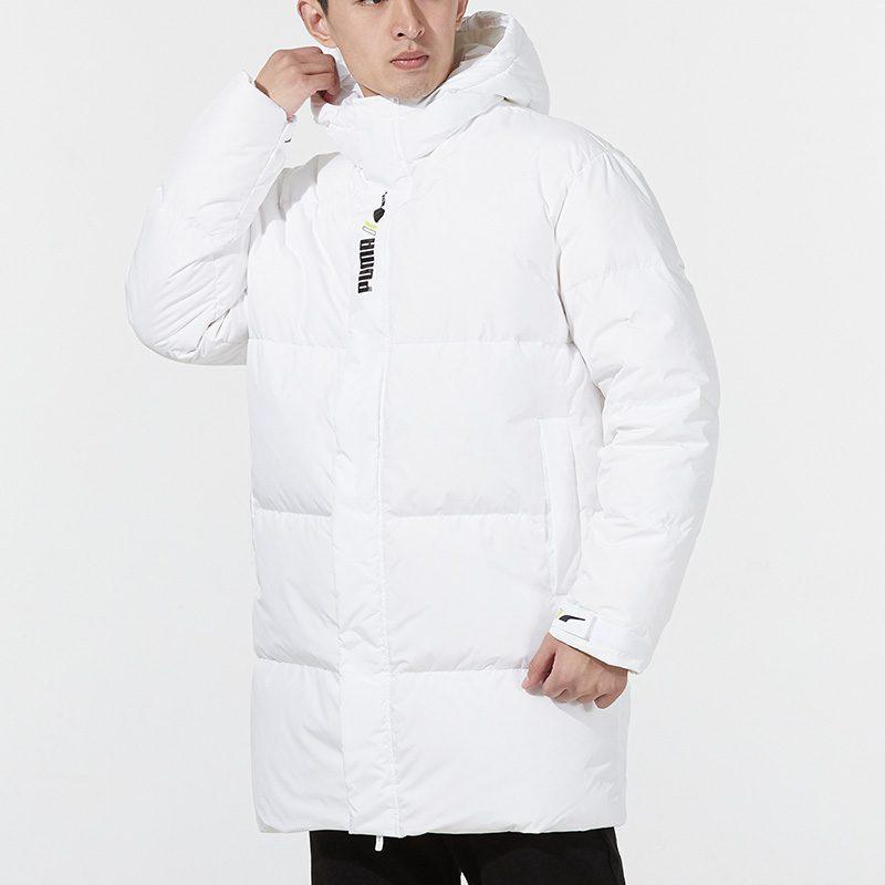 Puma Down Jackets Men's White Hooded Moderate Other 532916-02