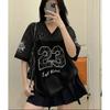 Women's casual sports jerseys, street sportswear, women's retro fashion versatile tops