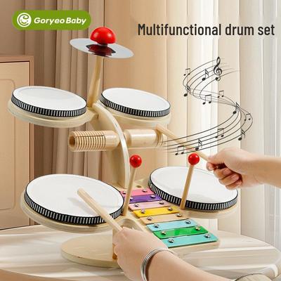 Multi-functional Montessori Xylophone & Drum Set for Early Music Education