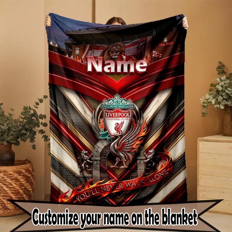 Custom Name Personalized LFC Print Blanket, Home Decor, Bedroom, Sofa, Camping, Couch, Gifts for Birthday Christmas