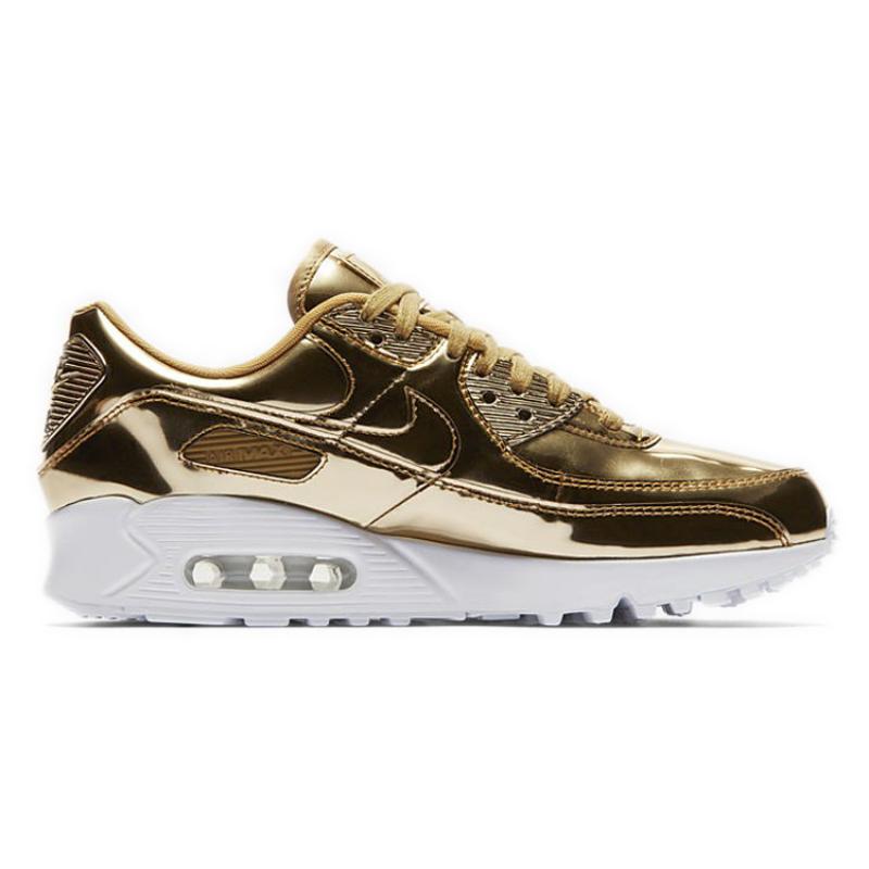 Nike Air Max 90 'Metallic Pack   Gold' Women's Sneakers Casual Shoes CQ6639-700