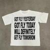 American Street Hiphop Y2K Fun Inspirational Quotes Mens Tshirt Summer Unisex Casual Tshirt Hiphop
