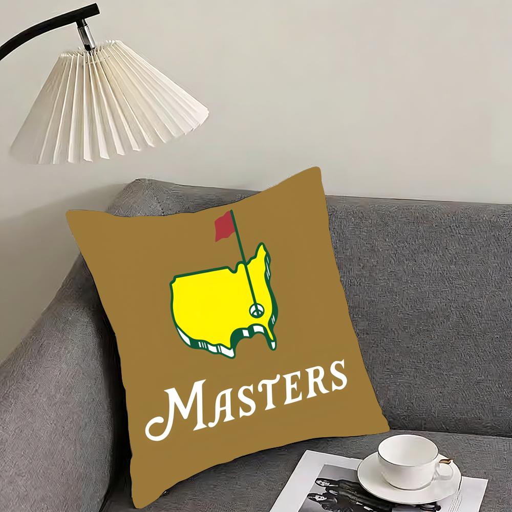 Masters Golf Printing Cushion Cover Pillowcase Comfort Sofa Bed Silky Elegant Invisible Zipper Decorative Cushion Cover