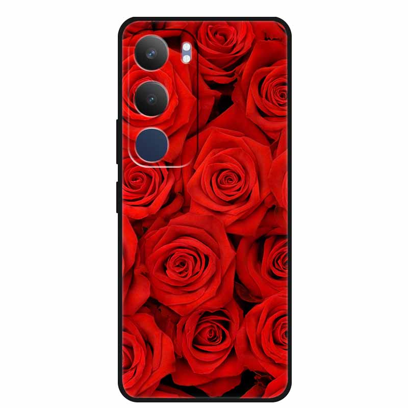 For Vivo Y29 5G Case V2420 Cartoon Wolf Tiger Soft Silicone Cover TPU Phone Case for Vivo Y29 5G Bumper Capa Shockproof Fundas