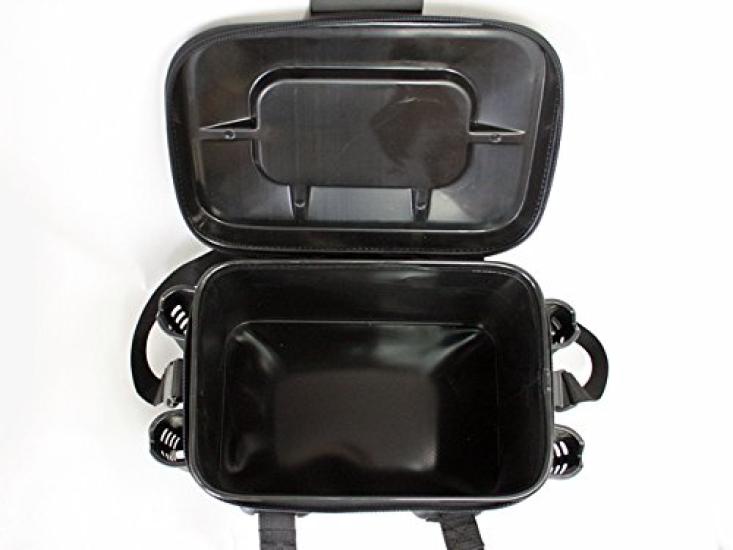 CROSS FACTOR EVA Tackle-Tasche mit Rutenhalter, Schwarz, AEK905-BK