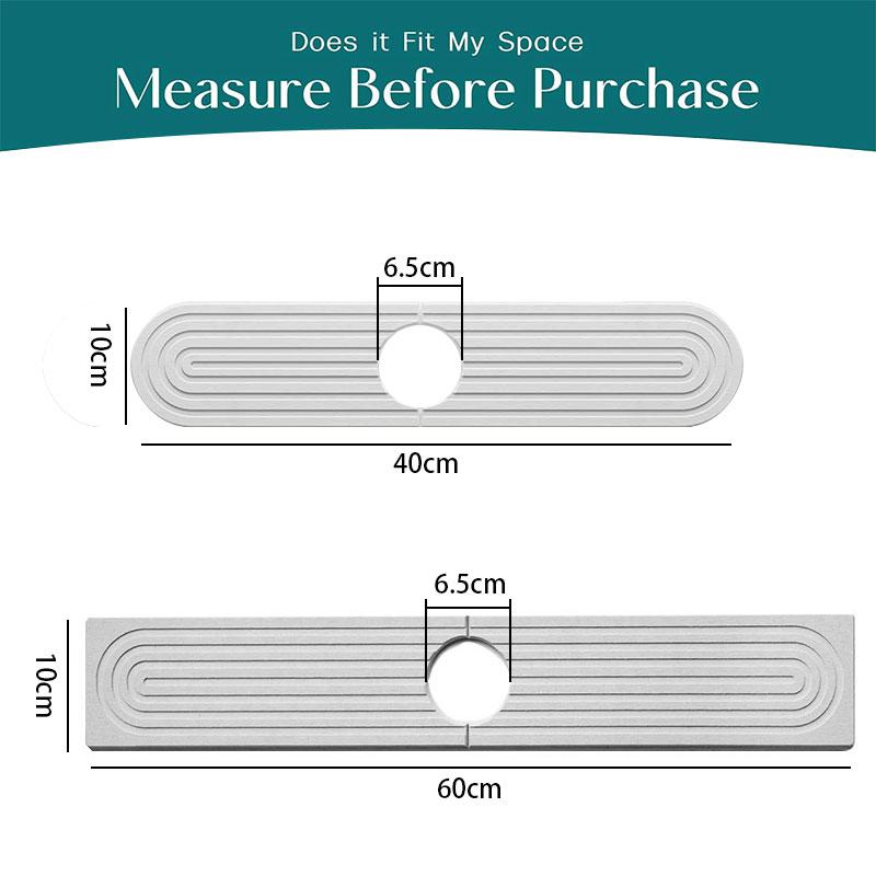 Fast Drying Faucet Mats for Kitchen Bathroom Sink Splash Guard Water Absorbent Stone Sink Tray Faucet Diatomite Mats